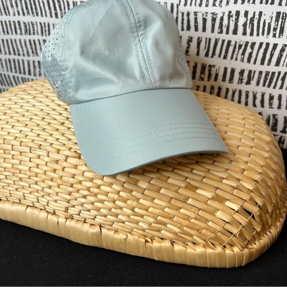 VimHue SUN GODDESS, SPLASH, UPF 50+ Blue Sun Hat ponytail friendly baseball hat main image 9